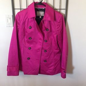 Banana Republic Fuschia Pea Coat size small